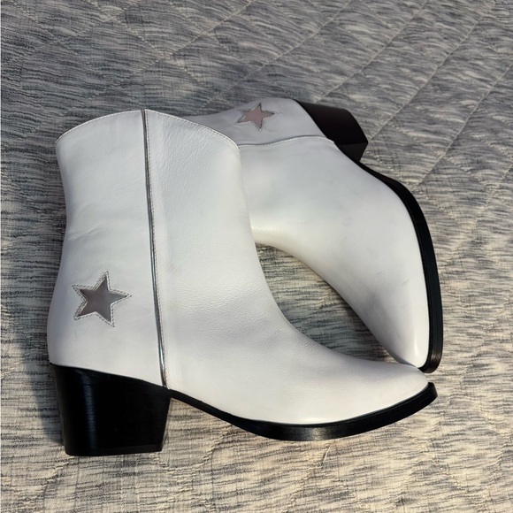 Thursday Boot Company Country Star White Western Leather Boots Size 8 - - Picture 8 of 11